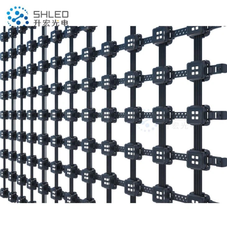 Glass Building Curtain Wall Facade Lighting